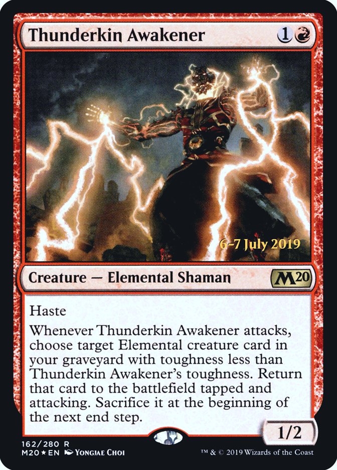 Thunderkin Awakener  [Core Set 2020 Prerelease Promos] | Gamer Loot