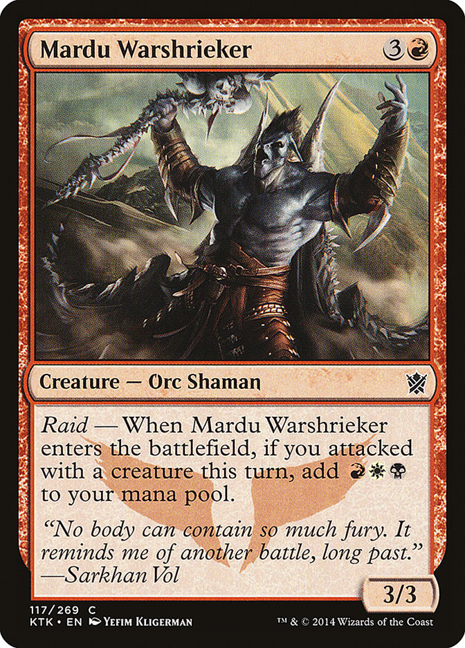 Mardu Warshrieker [Khans of Tarkir] | Gamer Loot