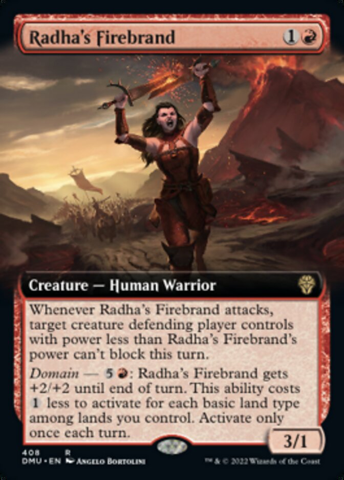 Radha's Firebrand (Extended Art) [Dominaria United] | Gamer Loot