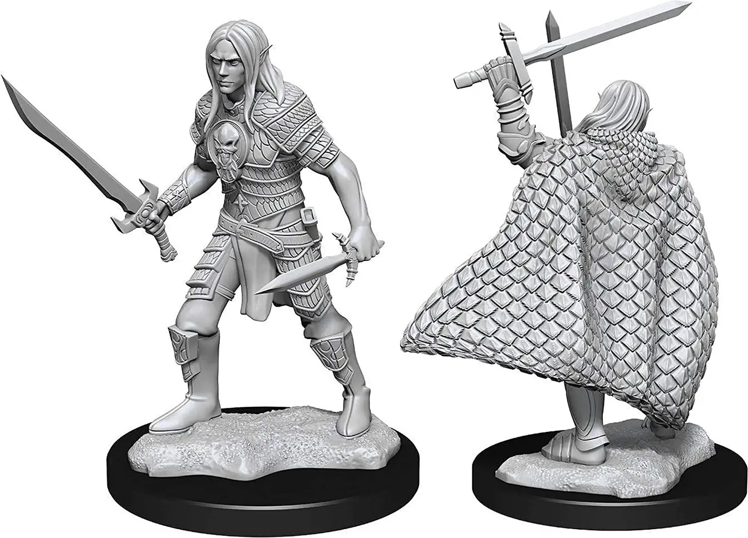 Pathfinder Deep Cuts Unpainted Miniatures: Male Elf Fighter | Gamer Loot