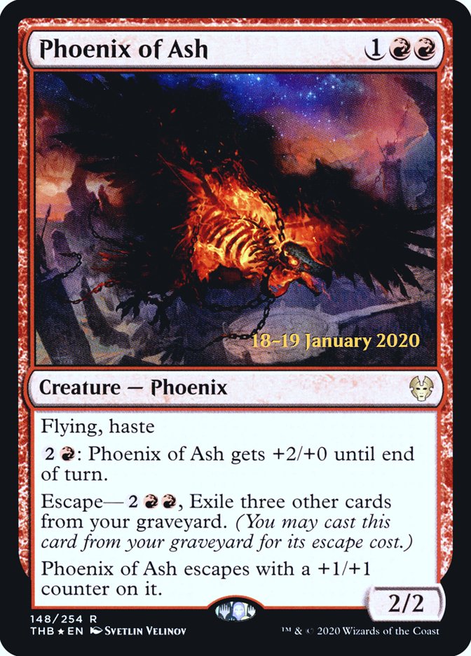 Phoenix of Ash [Theros Beyond Death Prerelease Promos] | Gamer Loot