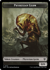 Spirit // Phyrexian Germ Double-Sided Token [Murders at Karlov Manor Commander Tokens] | Gamer Loot