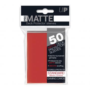 50ct Pro-Matte Red Standard Deck Protectors | Gamer Loot