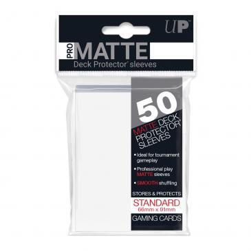 50ct Pro-Matte White Standard Deck Protectors | Gamer Loot