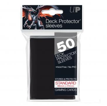 50ct Black Standard Deck Protectors | Gamer Loot