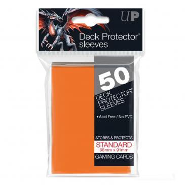50ct Orange Standard Deck Protectors | Gamer Loot