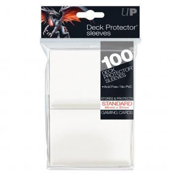 100ct White Standard Deck Protectors | Gamer Loot