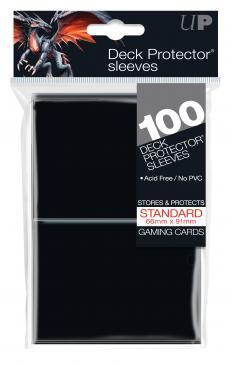 100ct Black Standard Deck Protectors | Gamer Loot