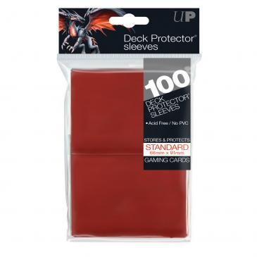 100ct Red Standard Deck Protectors | Gamer Loot