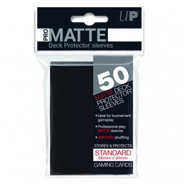 50ct Pro-Matte Black Standard Deck Protectors | Gamer Loot