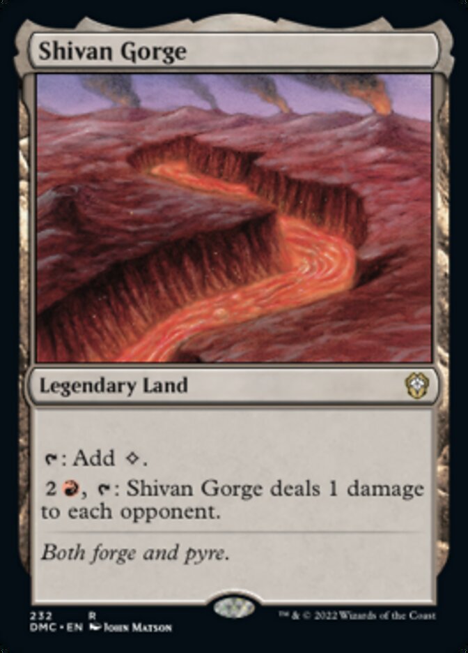 Shivan Gorge [Dominaria United Commander] | Gamer Loot