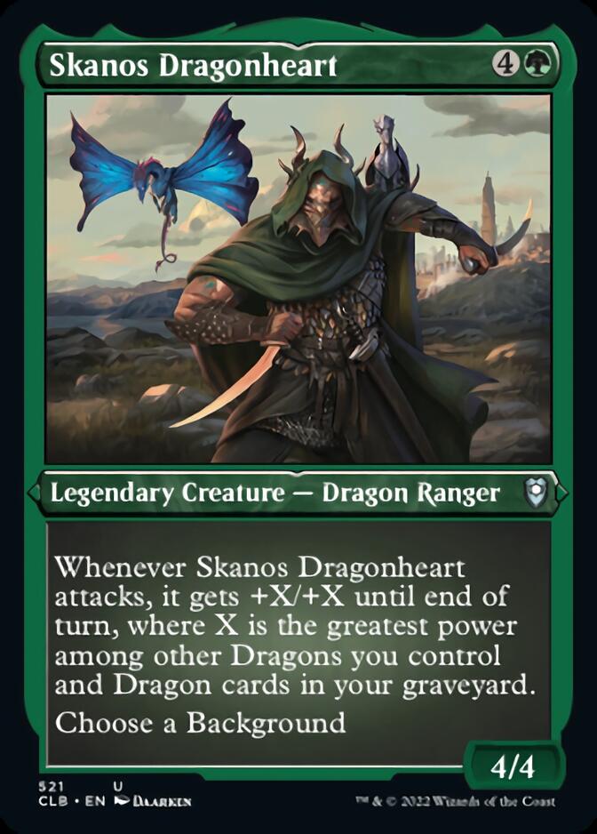 Skanos Dragonheart (Foil Etched) [Commander Legends: Battle for Baldur's Gate] | Gamer Loot