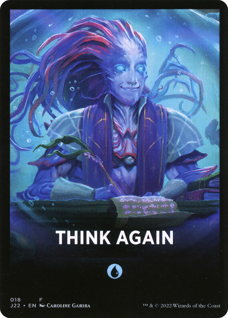 Think Again Theme Card [Jumpstart 2022 Front Cards] | Gamer Loot