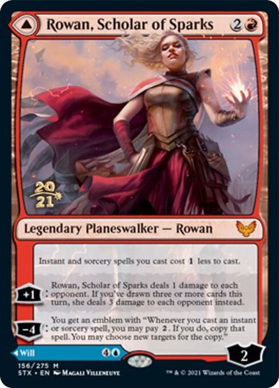 Rowan, Scholar of Sparks // Will, Scholar of Frost [Strixhaven: School of Mages Prerelease Promos] | Gamer Loot