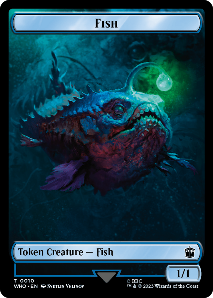 Fish // Alien Insect Double-Sided Token [Doctor Who Tokens] | Gamer Loot