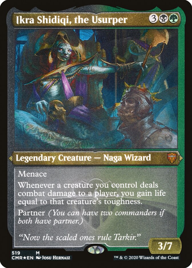 Ikra Shidiqi, the Usurper (Etched) [Commander Legends] | Gamer Loot