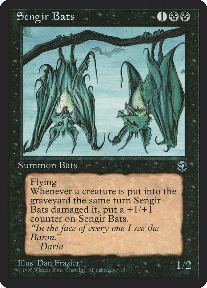 Sengir Bats (Daria Flavor Text) [Homelands] | Gamer Loot