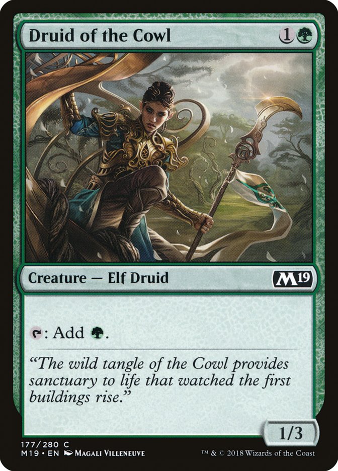 Druid of the Cowl [Core Set 2019] | Gamer Loot