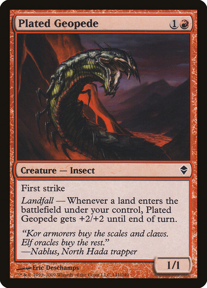 Plated Geopede [Zendikar] | Gamer Loot