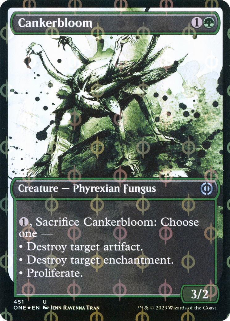 Cankerbloom (Showcase Ichor Step-and-Compleat Foil) [Phyrexia: All Will Be One] | Gamer Loot