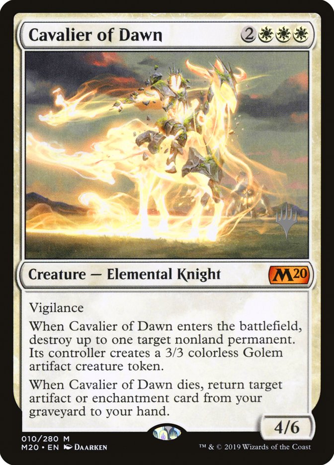 Cavalier of Dawn (Promo Pack) [Core Set 2020 Promos] | Gamer Loot