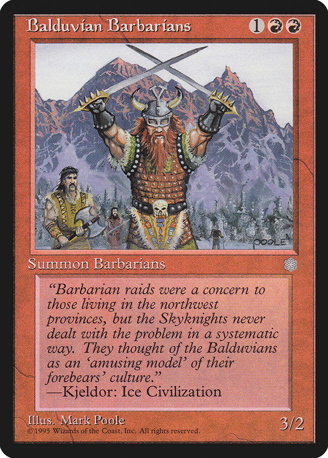 Balduvian Barbarians [Ice Age] | Gamer Loot