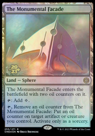 The Monumental Facade [Phyrexia: All Will Be One Prerelease Promos] | Gamer Loot