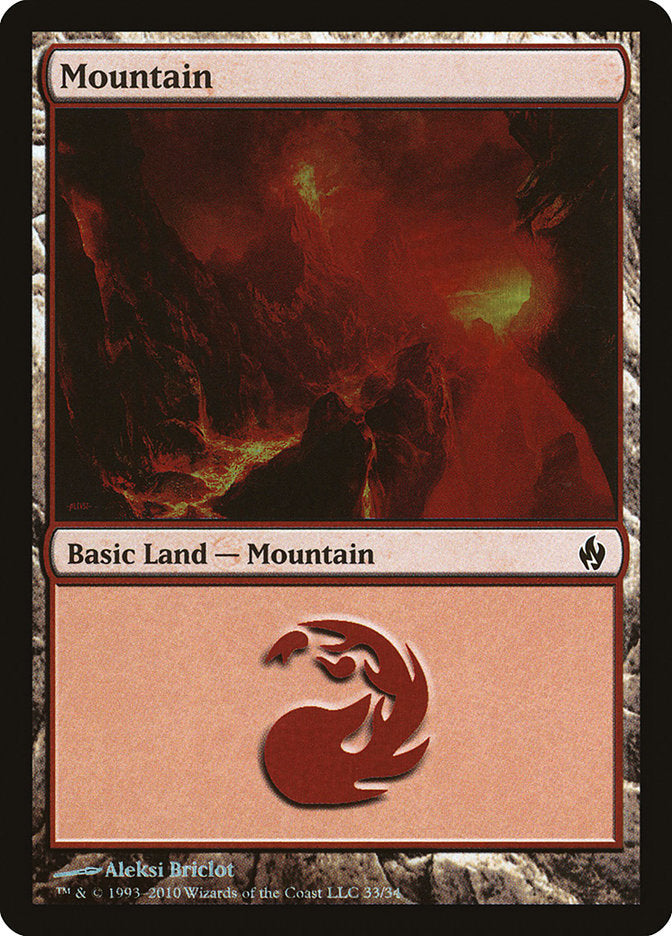 Mountain (33) [Premium Deck Series: Fire and Lightning] | Gamer Loot