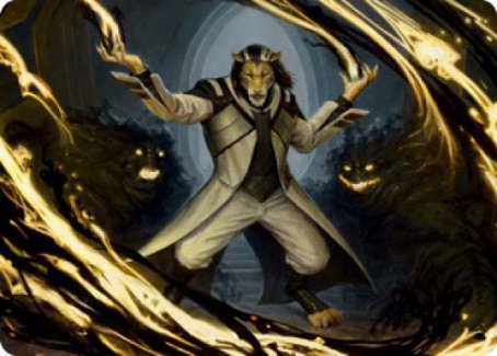 Leonin Lightscribe Art Card [Strixhaven: School of Mages Art Series] | Gamer Loot