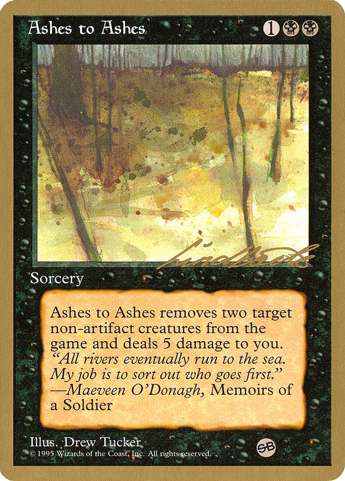 Ashes to Ashes (Leon Lindback) (SB) [Pro Tour Collector Set] | Gamer Loot