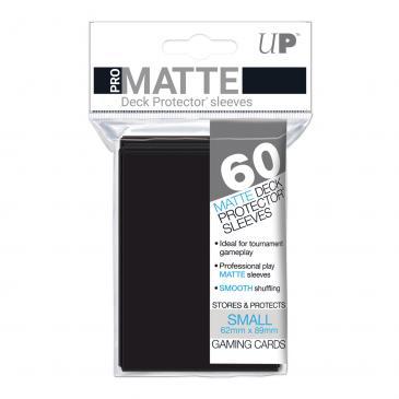 60ct Pro-Matte Black Small Deck Protectors | Gamer Loot