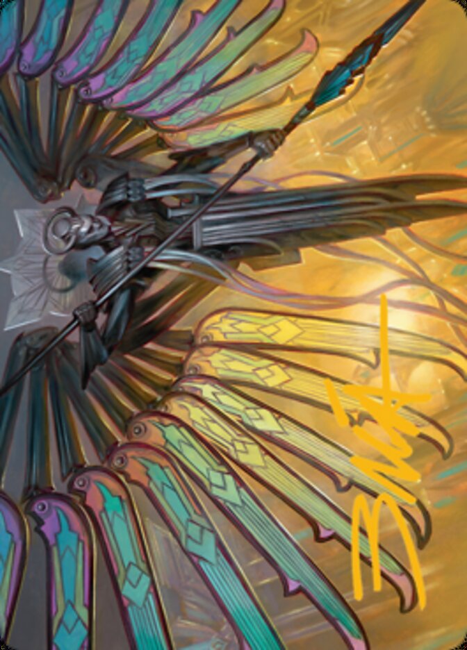Paragon of Modernity Art Card (Gold-Stamped Signature) [Streets of New Capenna Art Series] | Gamer Loot
