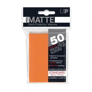 50ct Pro-Matte Orange Standard Deck Protectors | Gamer Loot