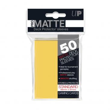 50ct Pro-Matte Yellow Standard Deck Protectors | Gamer Loot