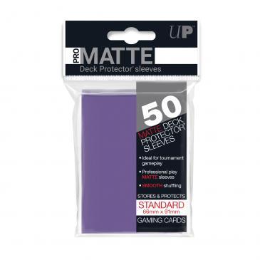 50ct Pro-Matte Purple Standard Deck Protectors | Gamer Loot