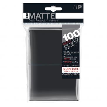 100ct Pro-Matte Black Standard Deck Protectors | Gamer Loot