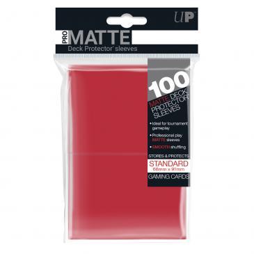 100ct Pro-Matte Red Standard Deck Protectors | Gamer Loot