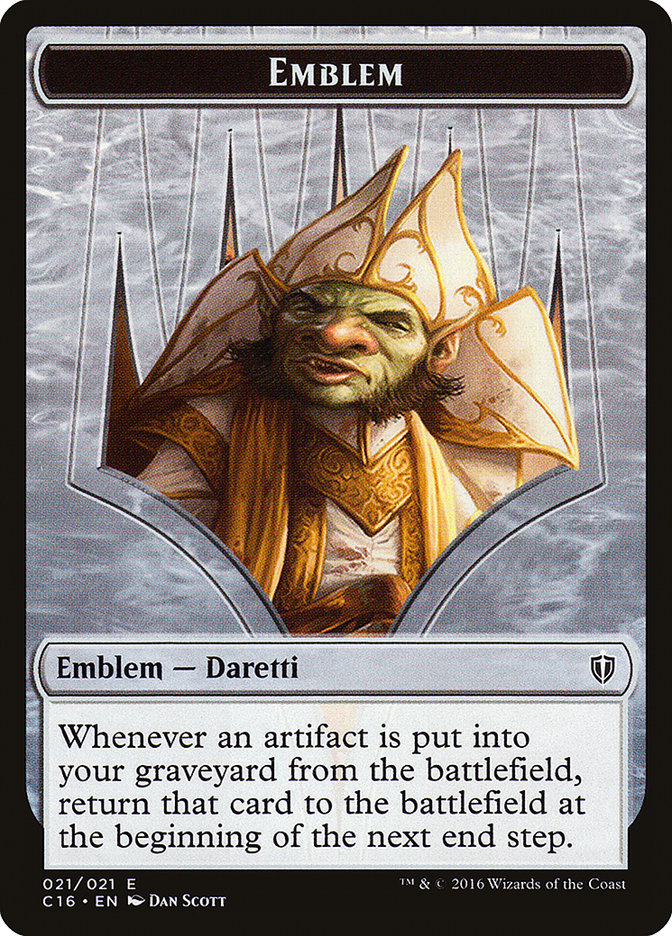 Daretti, Scrap Savant Emblem [Commander 2016 Tokens] | Gamer Loot