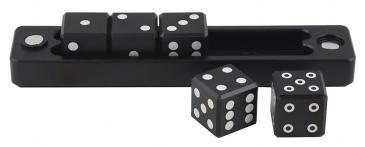 D6 - 5 Dice Set Gravity Dice Black | Gamer Loot