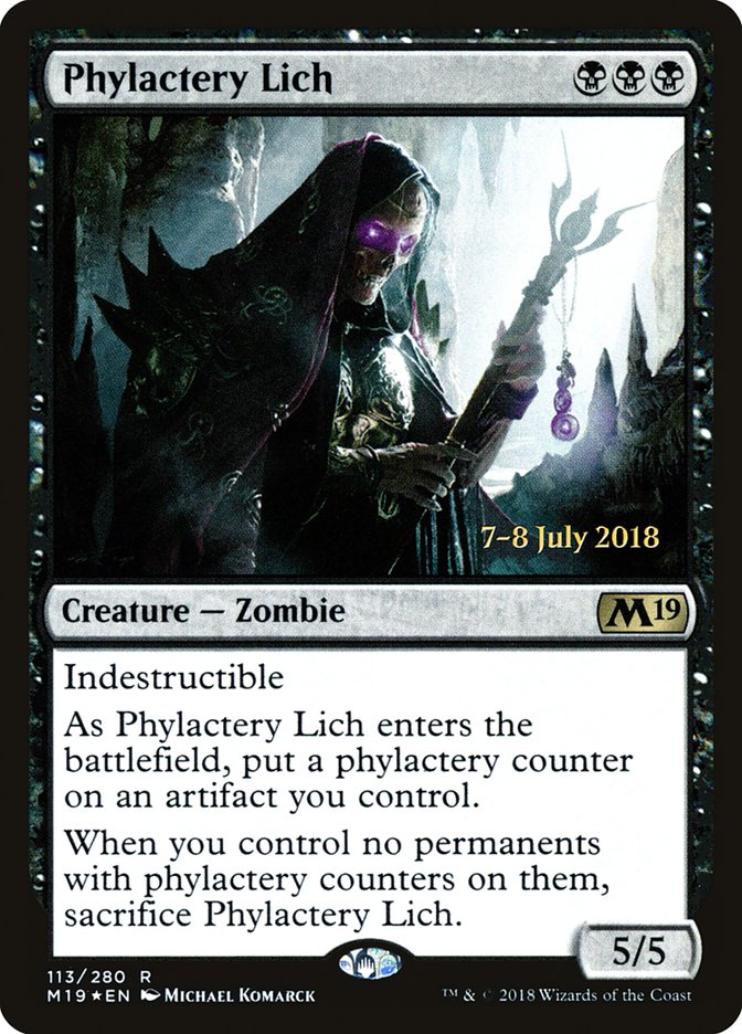 Phylactery Lich  [Core Set 2019 Prerelease Promos] | Gamer Loot