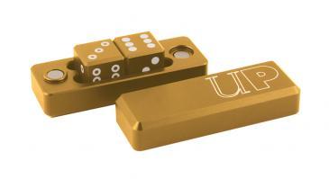 D6 - 2 Dice Set Gravity Dice - Gold | Gamer Loot