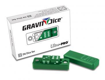 D6 - 2 Dice Set Gravity Dice - Emerald | Gamer Loot