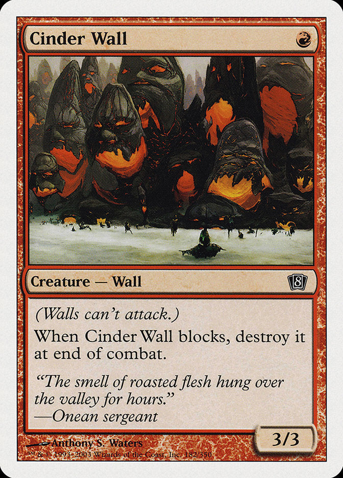 Cinder Wall [Eighth Edition] | Gamer Loot