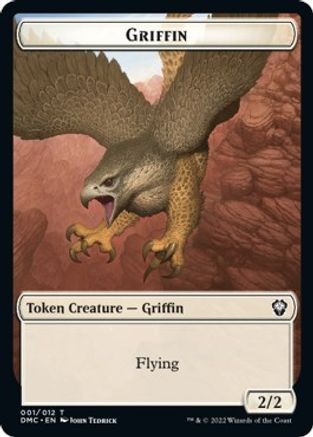 Zombie Knight // Griffin Double-sided Token [Dominaria United Commander Tokens] | Gamer Loot