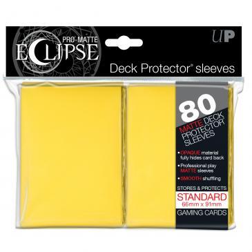 PRO-Matte Eclipse Yellow Standard Deck Protector sleeves 80ct | Gamer Loot