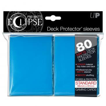 PRO-Matte Eclipse Light Blue Standard Deck Protector sleeves 80ct | Gamer Loot