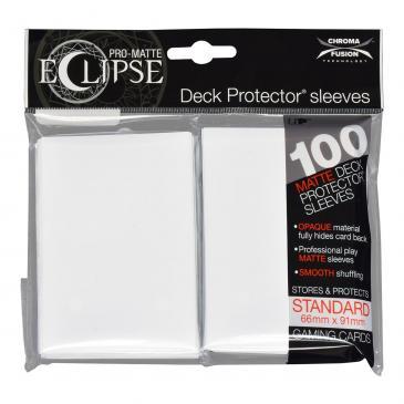 PRO-Matte Eclipse Arctic White Standard Deck Protector sleeve 100ct | Gamer Loot