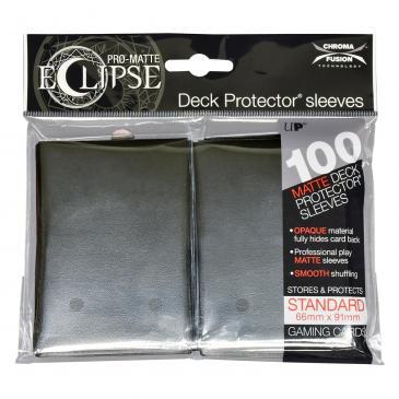 PRO-Matte Eclipse Jet Black Standard Deck Protector sleeve 100ct | Gamer Loot