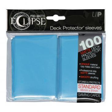 PRO-Matte Eclipse Sky Blue Standard Deck Protector sleeve 100ct | Gamer Loot