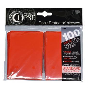 PRO-Matte Eclipse Apple Red Standard Deck Protector sleeve 100ct | Gamer Loot